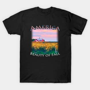 America - Beauty of Fall with Winery T-Shirt